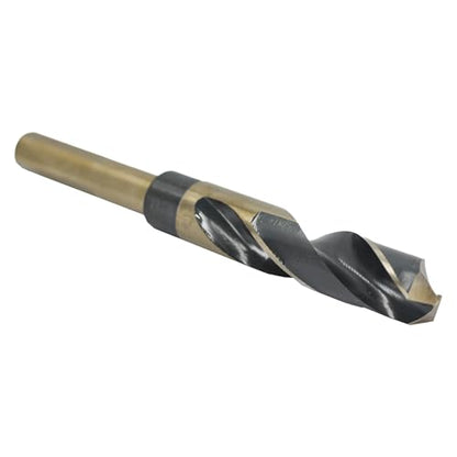 Drill America - KFDRSD7/8 7/8" Reduced Shank High Speed Steel Black & Gold KFD Drill Bit with 1/2" Shank, KFD Series - size: 7/8", style: 1/2" Shank