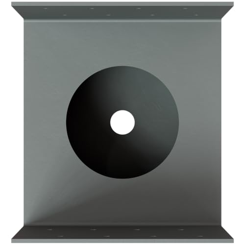 Simpson Strong-Tie ECB66 Elevated Column Base - 6x6 Nominal Post Size, 2-Inch Elevated Base, 1-Inch Standoff, Flexible Anchorage Options, Gray Paint Finish
