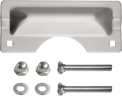 U 9496 Latch Guard Plate Cover Fit for Prime-Line Door Latch Guard, 3" x 7"