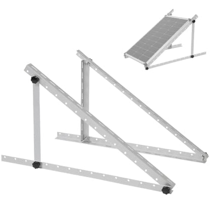 28" Solar Panel Mount Brackets Adjustable Solar Panel Tilt Mount Brackets for 50-200 Watts Solar Panel 2400Pa (Silver, 28, 1Sets) - size: 28IN 1 Set