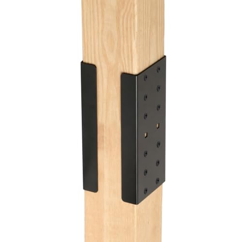 GBGS 2 Pairs 4x4 Post Repair Brackets,Wood Post Splice Connectors,16 Gauge