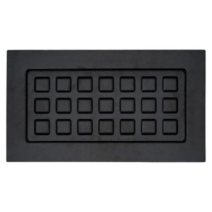 Shallow Recessed Crawl Space Vent Cover, 8"H × 16"W, Black - color: Black (Shallow Depth)