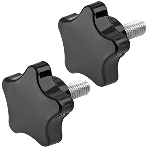 M8 x 20mm Thread Star Knob, 2Pcs - size: M8 x 20mm, style: Star Handle