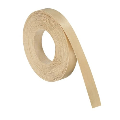 uxcell 5/8 Inch x 26ft Wood Veneer Edge Banding, Pre-Glued Flexible Birch Edging Strips, Iron on with Hot Melt Adhesive Wood Tape for Cabinet Repair and Furniture Restoration - size: 5/8 Inch x 26ft