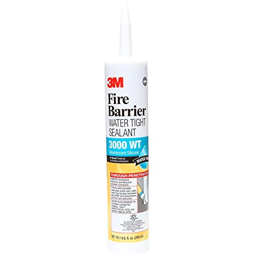 3M FIRE BARRIER WATER TIGHT SEALANT 3000 WT, GRAY, 10.1 FL OZ CARTRIDGE, 12/CASE