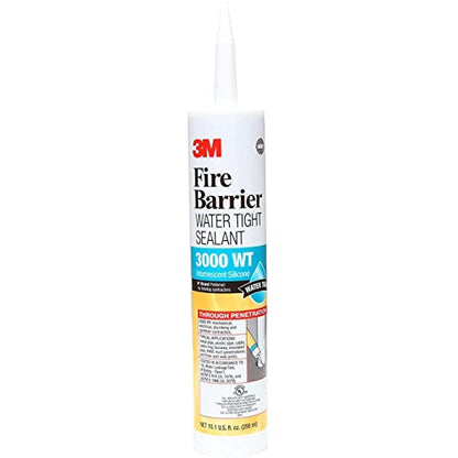3M FIRE BARRIER WATER TIGHT SEALANT 3000 WT, GRAY, 10.1 FL OZ CARTRIDGE, 12/CASE