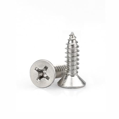 #4 x 3/8" 304 Stainless Steel Small Wood Screws, M3x10mm(200Pcs) - size: #4 x 3/8''-200pcs