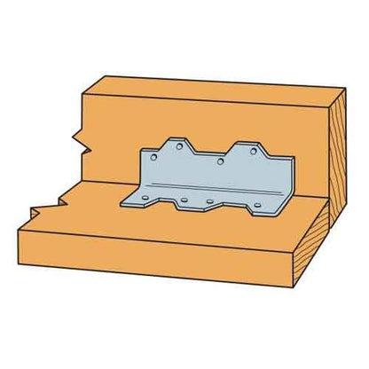 Simpson Strong-Tie L70 - L L-Shaped Angle - 7-Inch Length, 16-Gauge Steel, Zinc Galvanized Coating, Versatile Corrosion-Resistant Wood Construction Connector