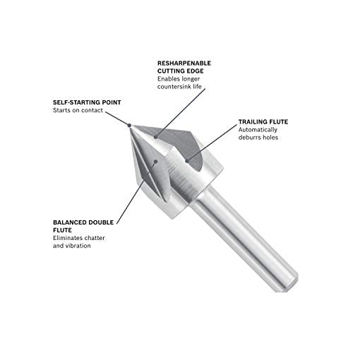 BOSCH CSH2 5/8-Inch HSS Countersink (CSH2C) - size: 5/8"