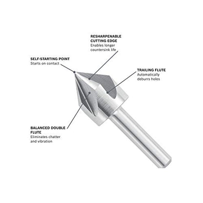 BOSCH CSH2 5/8-Inch HSS Countersink (CSH2C) - size: 5/8"