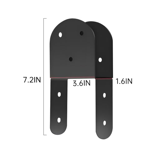 4 Pcs 2"x 4" Deck Post Caps Tie Brackets|Ineer Size(1.6"x 3.6") - size: 2"x 4" - 4 Pieces, style: Deck Post Caps Tie Brackets