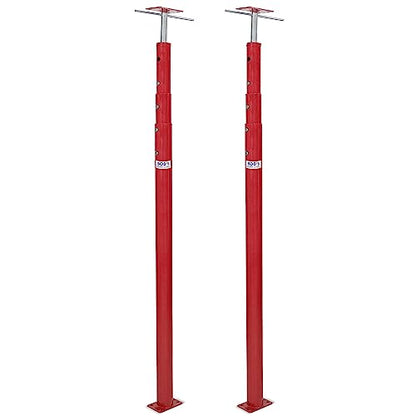 BISupply House Jacks for Leveling Crawlspace 2 Pack - 54-150 inch Adjustable Support Beam Basement Jack Post - Floor Lifting Joist Beam Brace for Cellar Ceiling - Screw Pole Jack - size: 54-150 Inch (2 PACK)