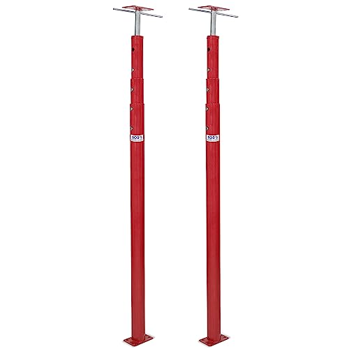 BISupply House Jacks for Leveling Crawlspace 4 Pack - 54-150 inch Adjustable Support Beam Basement Jack Post - Floor Lifting Joist Beam Brace for Cellar Ceiling - Screw Pole Jack - size: 54-150 Inch (4 PACK)
