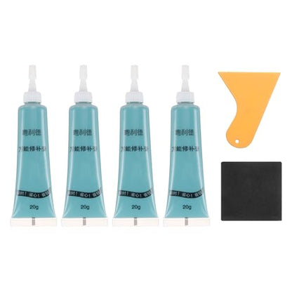 uxcell Wood Repair Kit,4Pcs Touch Up Filler Wood,Blue - color: Blue