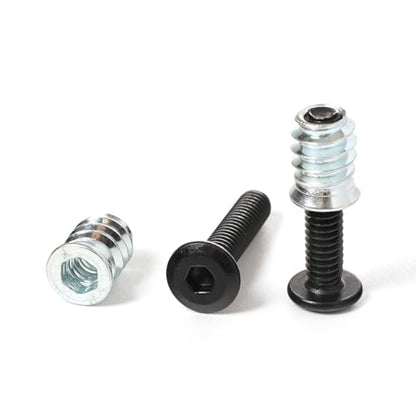 30 Sets 1/4-20 Threaded Inserts and Bolts Kit for Woodworking Wood Inserts and Bolts - size: 1" Bolts, style: 15mm Threaded Insert