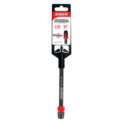 Diablo Universal Extension for Drills - 1/4" Hex Shank, 6" Length - size: 6" x 1/4"