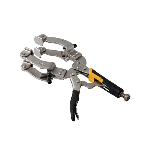 Locking C-Clamp Pipe and Tube Clamp with 4 Pads Vise Grip for Welding Woodworking 11'' Pipe Alignment Tools 2" to 3.5" Range Pipe Tube Welding Capacity Pipe Fit-Up Clamp - size: Locking C-Clamp 11''