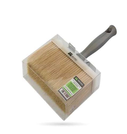 Meoded Lime Wash Brush – Professional Crosshatch Brush for Limewash & Mineral Paints, Natural Bristle Blend - size: 50x150
