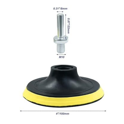 Luomorgo 4 Inch Hook & Loop Backing Pad Orbital Sander Polisher 2pcs - style: 4 Inch
