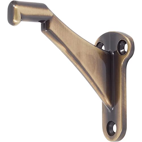 Stone Harbor Hardware Heavy-Duty Handrail Bracket, Antique Brass - color: Antique Brass