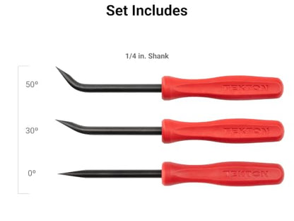 TEKTON 1/4 Inch Mini Pry Bar Set, 3-Piece | LRD90805 - size: 1/4 Inch 3-Piece Set
