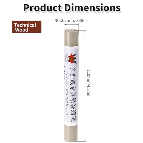 Wood Filler Sticks, Technical Wood, Scratch Repair Crayons - color: Technical Wood