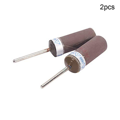 Utoolmart Sandpaper Sticks Cylinder Abrasive Polishing Grinding Mounted Point 800 Grits 2 Pcs - size: 800
