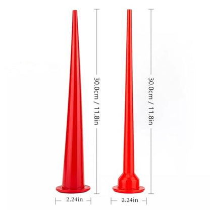 4PCS Reusable Extension Caulk Nozzle for Sausage Caulking Gun (Straight)