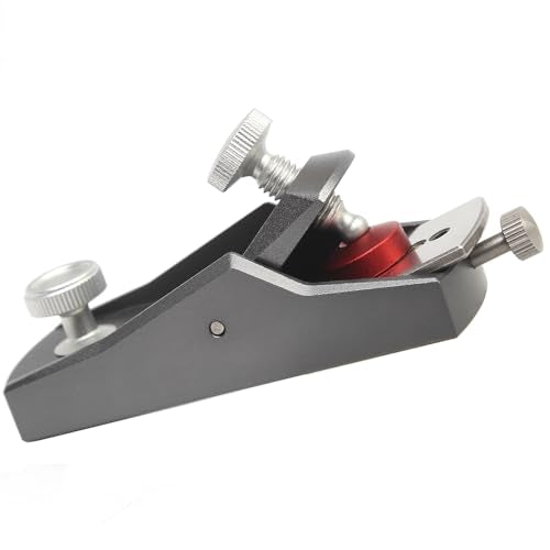 Mini Wood Planer, Premium Aluminum CNC Hand Plane & Wood Shaver with High-Carbon Steel Blade, 1.3x4.25x1.77in Small Woodworking Planer for DIY & Professional Carpenters