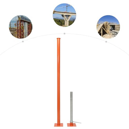 Adjustable Support Jack Post 5000 Lbs Load Capacity, Height Adjustable Floor Jack for Basement Beam Support and Leveling, Steel Screw Pole Jack for Temporary House Foundation Support