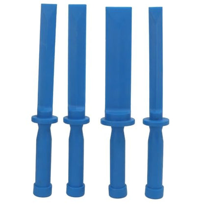 4-Piece Nylon Plastic Chisel Scraper Set, Non-Marring Paint Scrapers for Adhesive, Caulk, Decals and Trim