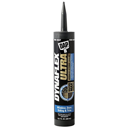 DAP Dynaflex Ultra Advanced Exterior Sealant, Iron Gray, 10.1 Oz (7079818215) - color: Iron Gray, size: 10.1 oz