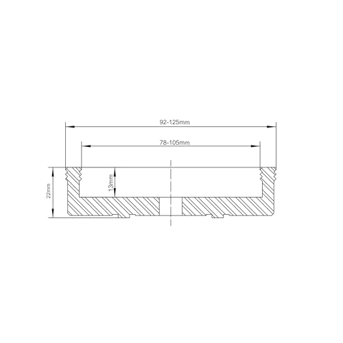 CK-3.75Z-WJ Wide Jaws for BMWOOD CK100 Series Woodturning Lathe Chuck, Compatible with the Harbor Freight Bauer 23222A-B Chuck. - color: Wide Jaws