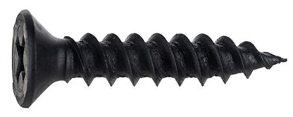 Hard-to-Find Fastener Phillips Flat Twinfast Wood Screws, Black Phosphate, Durable & Secure Indoor Wood Screws for Cabinets, Home Improvement, DIY, Construction, Interior Renovations, #10 x 1" - size: #10 x 1" Pack of 100