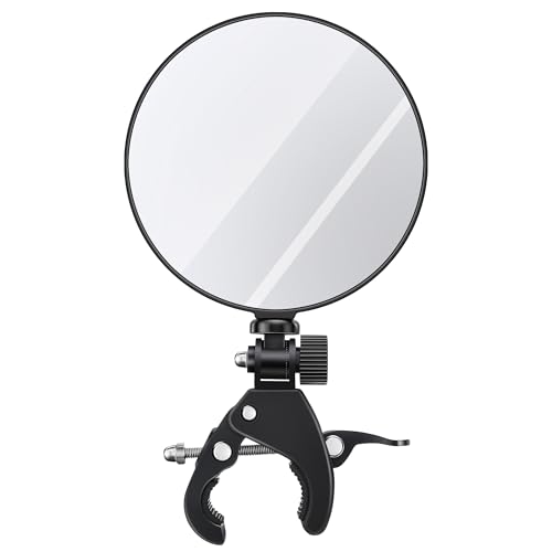 4.9" Large Expandable Inspection Mirror, 180°Tilt & 360°Rotate for Roof