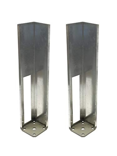Vinyl Fence Concrete/Wood Post Mount Tower with Mounting Kit (5"x5"48" (2 Pack)) - color: Two Pack, size: 5"x5"x48"