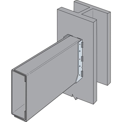Simpson Strong-Tie HUC46Z HUC ZMAX Galvanized Face-Mount Concealed-Flange Joist Hanger for 4x6