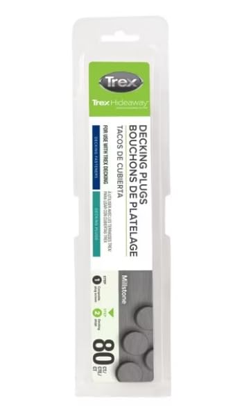 Trex Decking Plugs (80ct) (Millstone 80ct) - color: Millstone 80ct