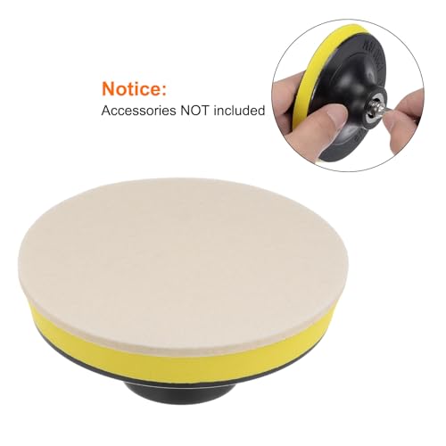 HARFINGTON 20pcs Wool Felt Polishing Pads, 2 Inch Buffing Wheel Polish Pad - size: 2 Inch