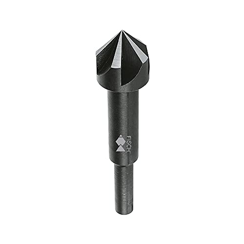 Fisch Countersink Bit Drill Tool - Steel Counter, Cylindrical Shank Design, Industrial Grade, High Speed Steel Twist, Soft and Hard Wood, 90 Degree Bits, Heavy-Duty, Made in Austria - 3/4-Inch - size: 3/4-Inch