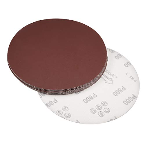 uxcell 15pcs 8" Hook and Loop Sanding Discs 800 Grit Aluminum Oxide - size: 800 Grit