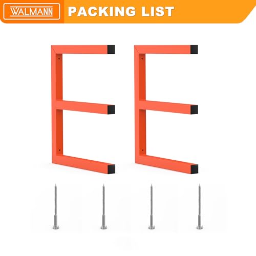 WALMANN Garage Wall Mounted Lumber Storage Rack, Overhead Lumber Racks - style: 1 Pair