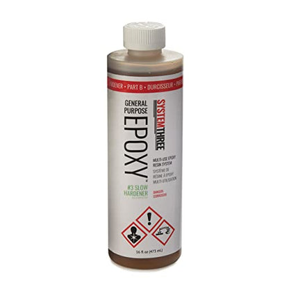 System Three 0103B14 General Purpose Hardener Epoxy, 1 Pint