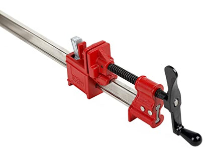 BESSEY IBEAM24, 24 In. Heavy Duty IBEAM Clamp, Red/Silver - size: 24 In.