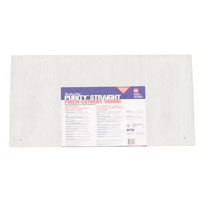 GAF WeatherSide Purity Straight Fiber-Cement Siding Shingles (12x24) 18 Bundle| Fire Resistant & Safe with No Asbestos| Easy to Install with Pre-Primed Textured Surface|Durable with Distinct Design - size: Straight Bundle