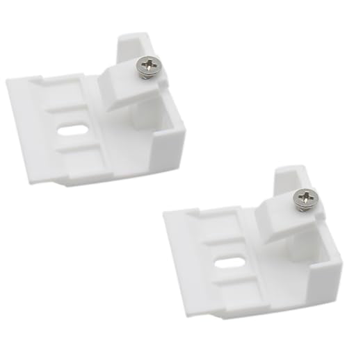 2PCS Venetian Blinds Headrail Support Brackets White Mounting Brackets for Beam Folding Blinds