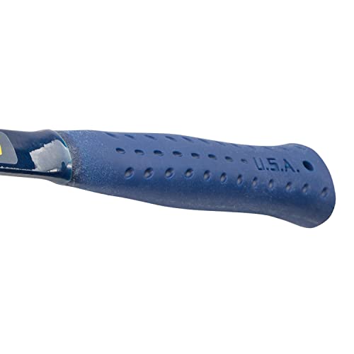 Estwing Lineman's Hammer - 40 oz Electrical Utility Tool with Smooth Face & Shock Reduction Grip - E3-40L , Blue - style: Smooth Face