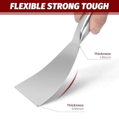 Putty Knife, 6in All-Stainless Steel Scraper Tool