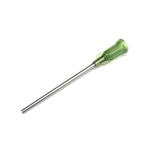 14 Gauge 1.5in Blunt Tip Dispensing Syringe Needle, Olive 20 PCS - size: 14Ga x 1.5＂