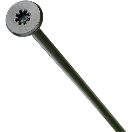 FastenMaster FMHLGM006-50 HeadLOK Heavy-Duty Flathead Fastener, 6 Inches, 50-Count, Black - size: 6"